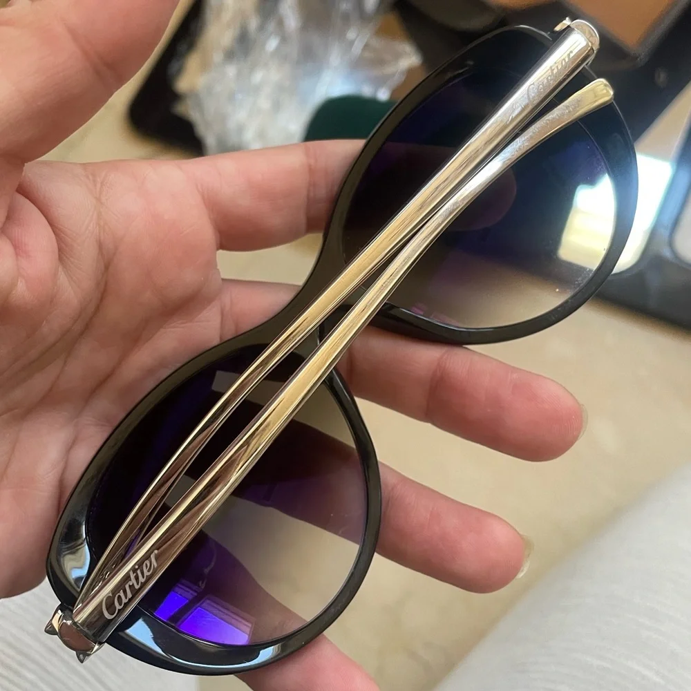 Cartier Panther sunglasses full set silver arm - Picture 7 of 10